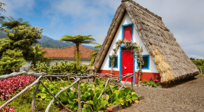 Santana’s Typical Houses at Madeira Island - Casas de Colmo Santana