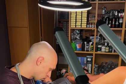 Fineline and custom tattoos at Goldbek Tattoo Studio in Madeira Island