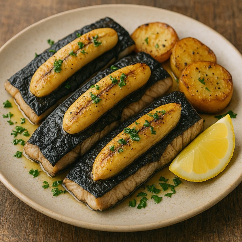 Black Scabbardfish with Banana